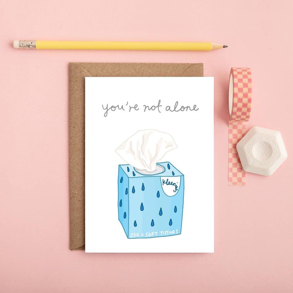 You've Got Pen on Your Face | You're Not Alone Sympathy Card | Thinking ...