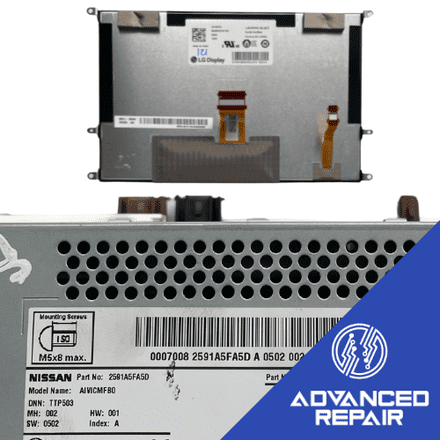 2591A5FA5D Radio Sat Nav Media Unit LCD Display Touch Screen Repair