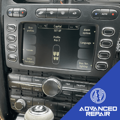 Bentley Continental Sat Nav Media Unit LCD Display Screen Repair