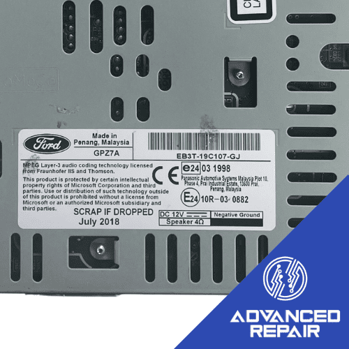 EB3T-19C107-GJ Ford Ranger ACM Module Amplifier No Sound Volume Repair