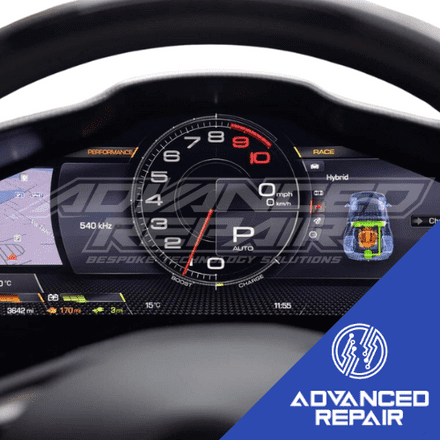 Ferrari 296 GTB Instrument Cluster LCD Display Screen Repair