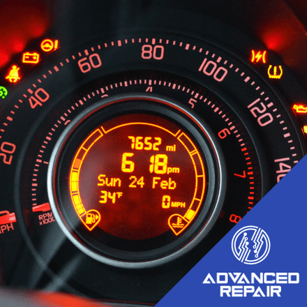 Fiat 500 Instrument Cluster Speedometer LCD Display Screen Repair