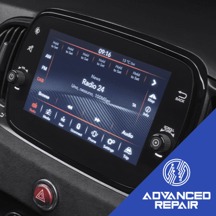 Fiat 695 Radio Sat Nav Media Unit Touch Screen Repair