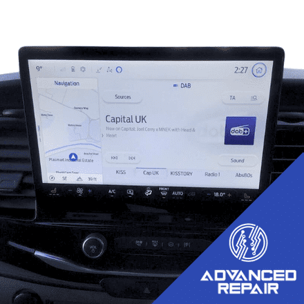 Ford E-Transit Radio Sat Nav Media Unit LCD Display Touch Screen Repair