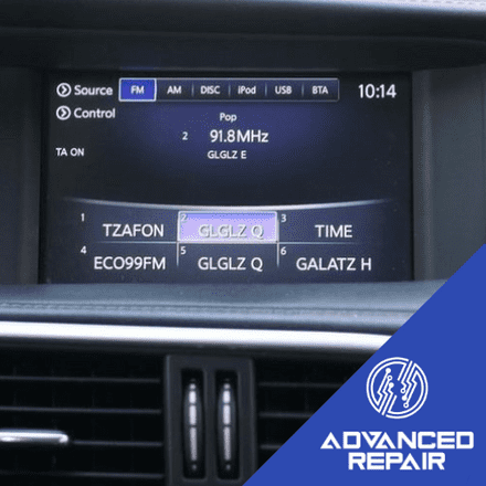 Infiniti Q30 Radio Sat Nav Media Unit LCD Display Touch Screen Repair