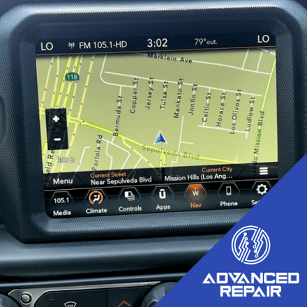 Jeep Gladiator Radio Sat Nav Media Unit LCD Display Touch Screen Repair