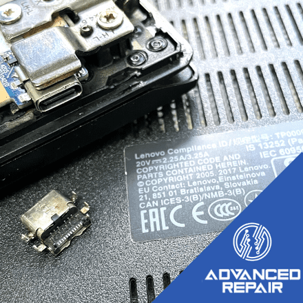Lenovo ThinkPad E580 USB-C Charging Port Repair