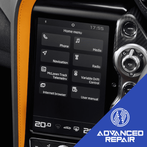 McLaren 720S Radio Sat Nav Media Unit LCD Display Touch Screen Repair