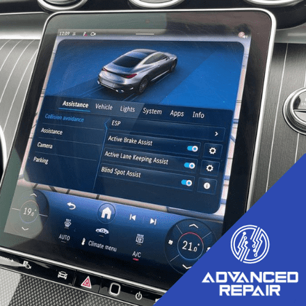 Mercedes CLE Infotainment System Sat Nav LCD Display Touch Screen Repair