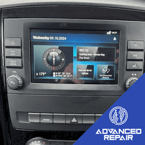 Mercedes eVito Infotainment System Sat Nav LCD Display Touch Screen Repair