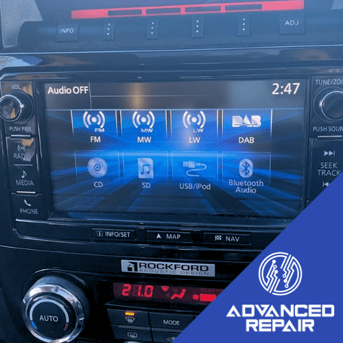 Mitsubishi Shogun Radio Sat Nav Media Unit LCD Display Touch Screen Repair