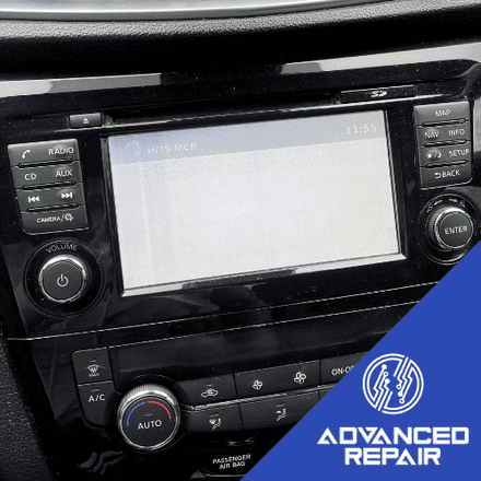 Nissan Qashqai Radio Sat Nav Media Unit LCD Display Repair