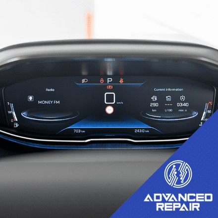 Peugeot 5008 Instrument Cluster Speedometer LCD Display Screen Repair