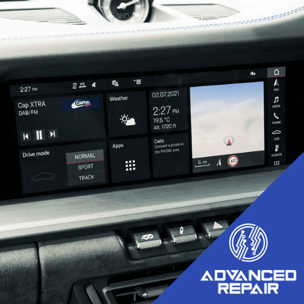 Porsche 911 Infotainment Media Unit Display Screen Repair