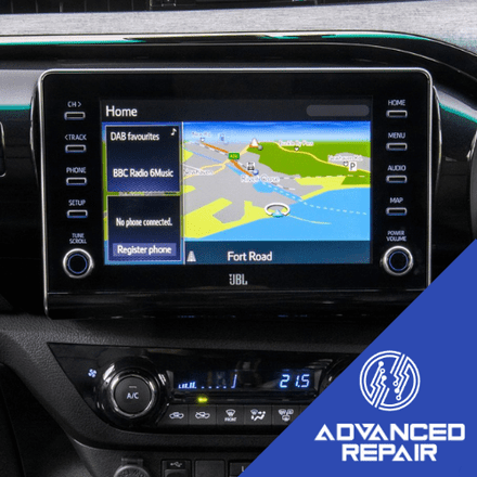 Toyota Hilux Radio Sat Nav Media Unit LCD Display Touch Screen Repair