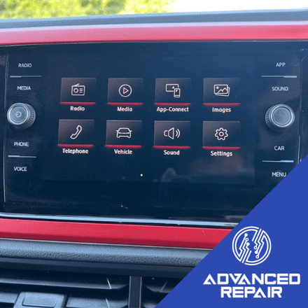 Volkswagen Polo Radio Sat Nav Media Unit LCD Display Touch Screen Repair