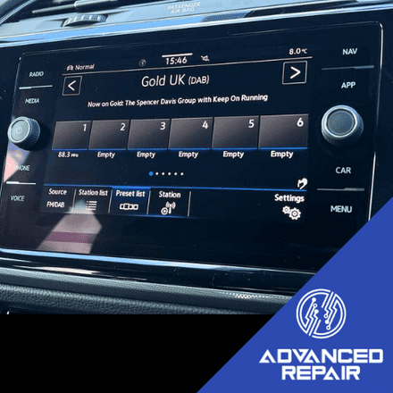 Volkswagen Touran Radio Sat Nav Media Unit LCD Display Touch Screen Repair