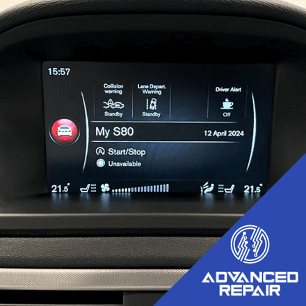 Volvo S80 Radio Sat Nav Media Unit LCD Display Screen Repair