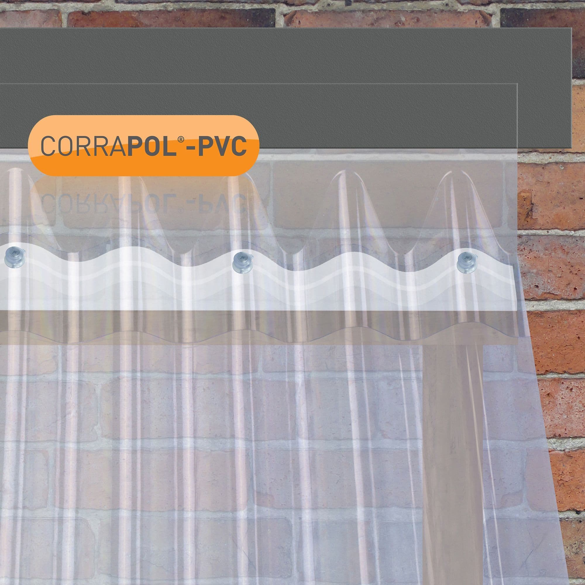 Corrapol PVC Corrugated Sheet Wall Flashing 950mm x 220mm
