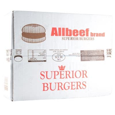 Allbeef Burger 80% 4oz x 48
