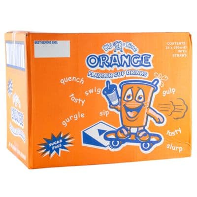 Big Time Orange Cup Drinks x24 200ml