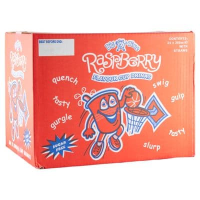 Big Time Raspberry Cup Drinks x24 200ml