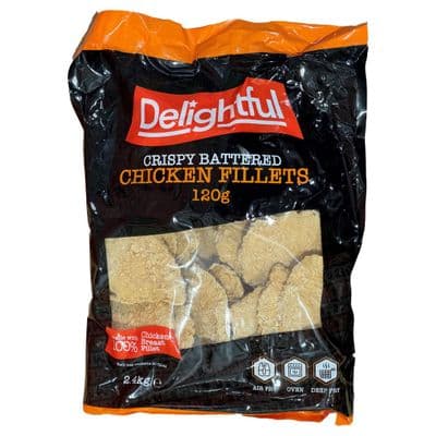 DELIGHTFUL Crispy Battered Chicken Fillet 2.4kg