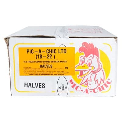 Pic 'a' Chic Cooked Chicken Halves 18-22oz x16