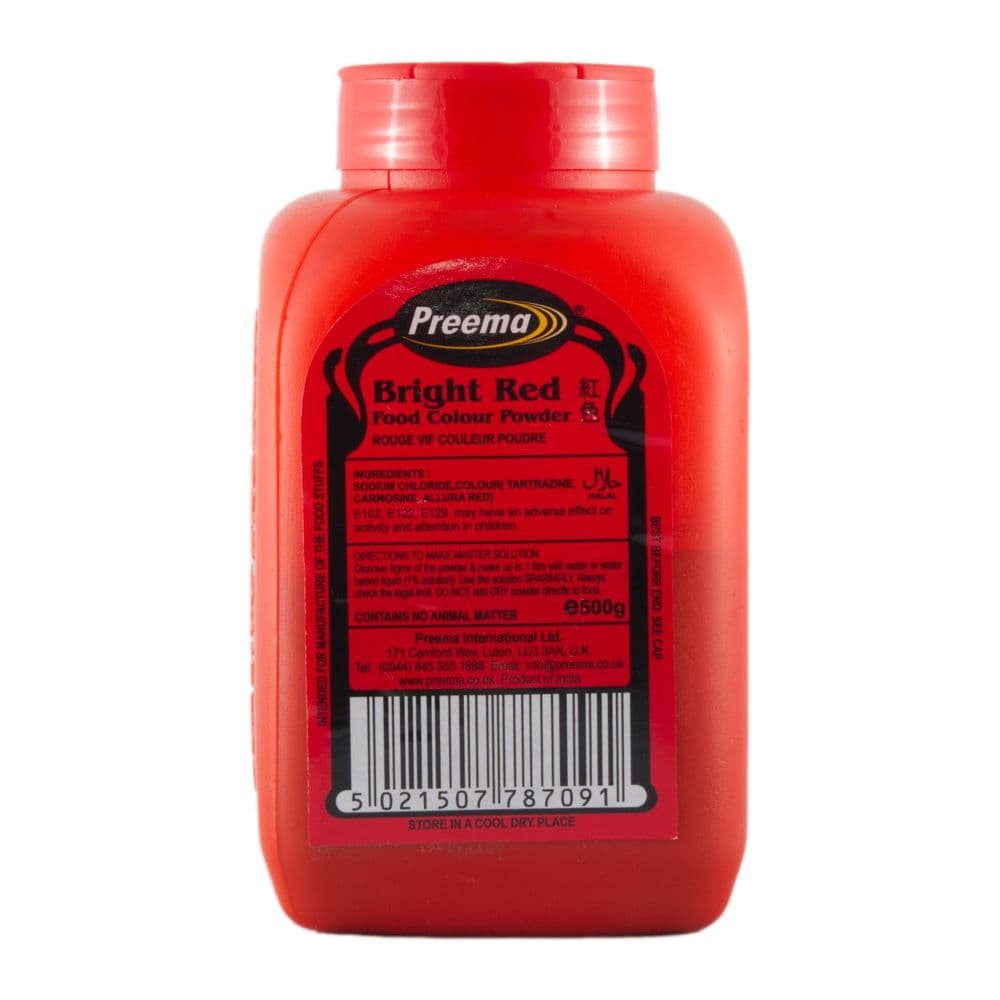 Preema Bright Red Food Colour Powder