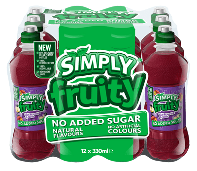Simply Fruity Blackcurrant & Apple 12 x 330ml