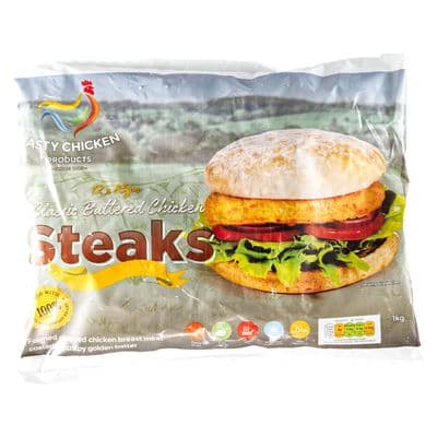 TCP Battered Chicken Steaks x12 3oz Oval