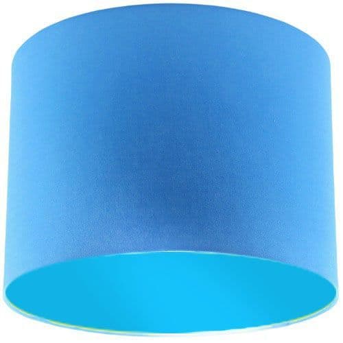 Blue Lamp Shade With Light Blue Lining Blue Lamp Shade With Light Blue Lining