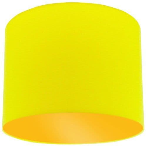 Yellow Lamp Shade with Bright Yellow Lining