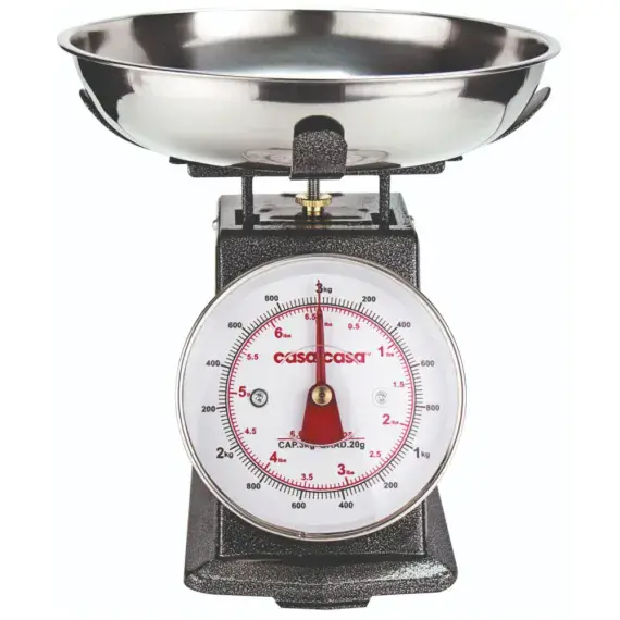 3KG Traditional Mechanical Kitchen Scale Grey