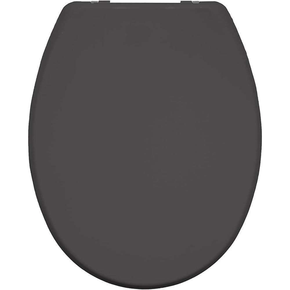 Bemis Atlantic Spa Slate Grey Toilet Seat with UltraFix Fixings