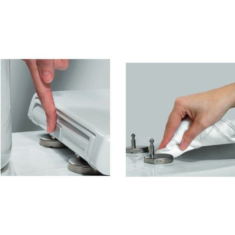 Bemis Teramo Square White Soft Closing Toilet Seat 2400CL000