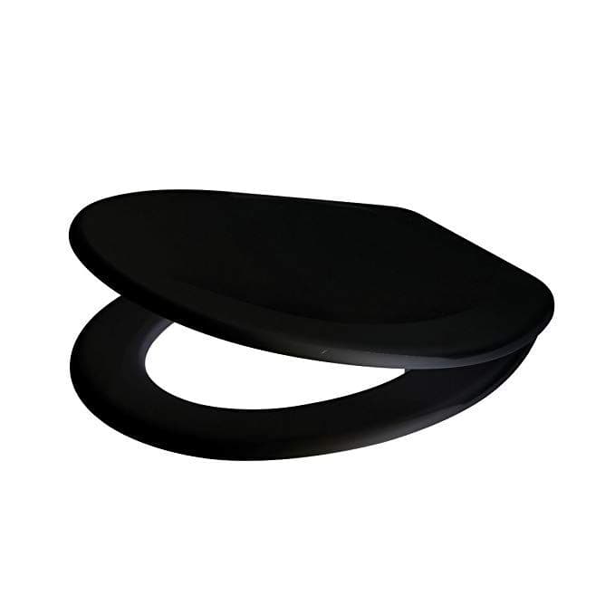 Carrara Matta Atlantic Spa Black Toilet Seat