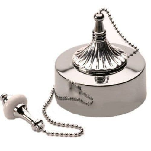 Chrome Decorative Bathroom Ceiling Pull Switch FPK4CH37