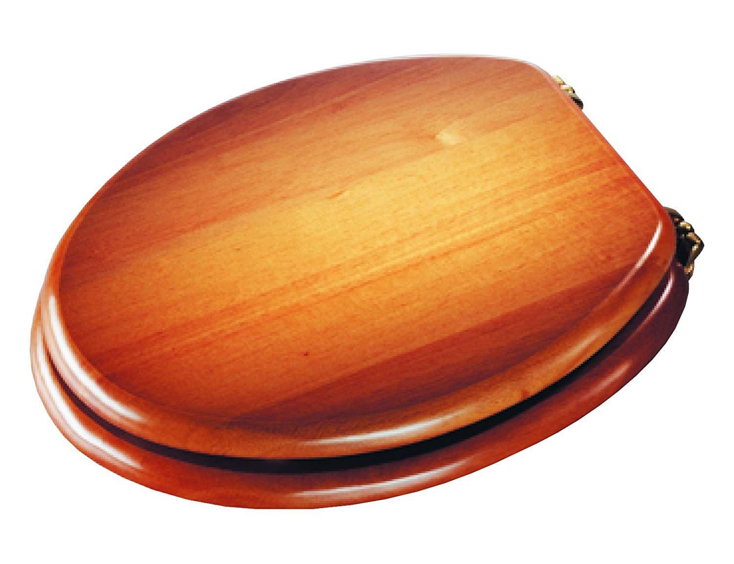 Croydex Antique Pine Toilet Seat Chrome Hinges