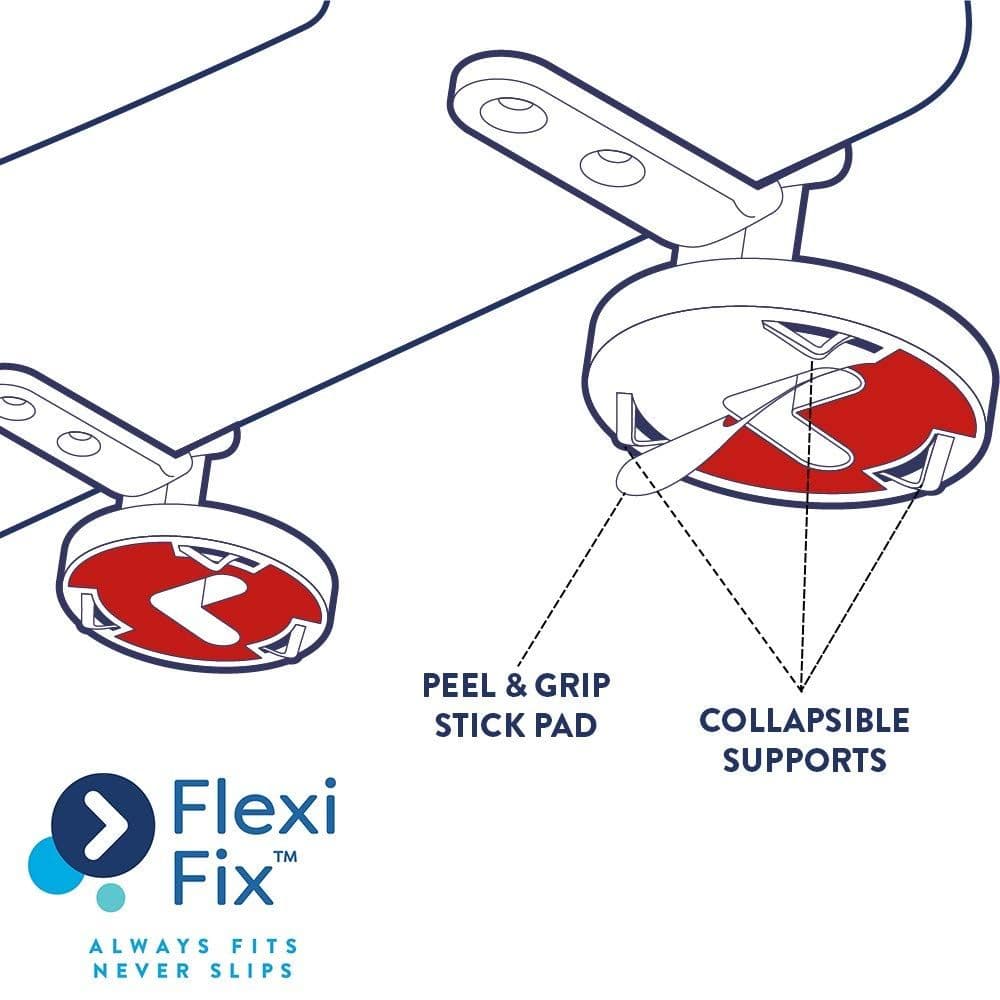 Croydex Rutland Oak Flexi Fix Toilet Seat Soft Close and Quick Release