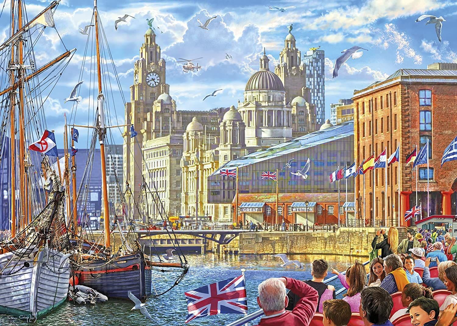 Gibsons Albert Dock Liverpool 1000 Piece Jigsaw Puzzle