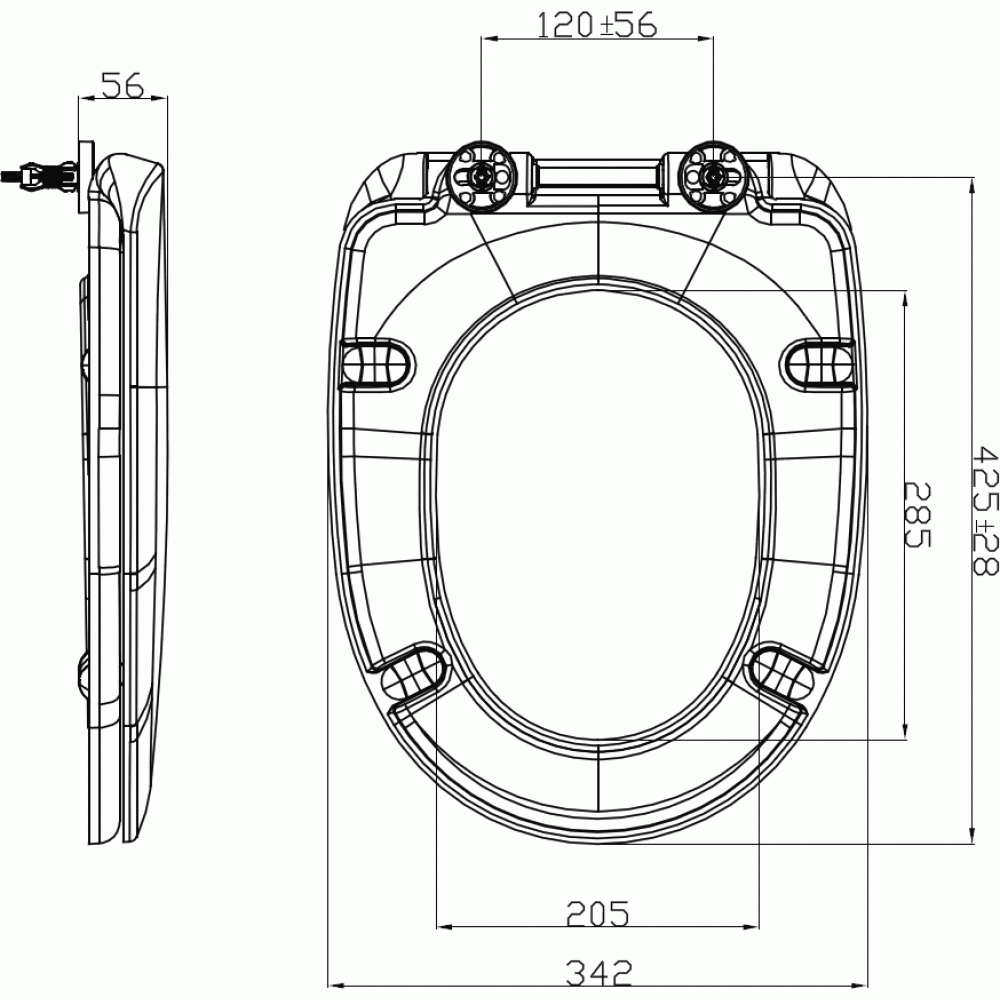 Imex Ivo Quick Release Soft Close Toilet Seat S1076SCQR