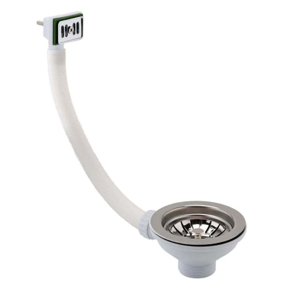 JTP Basket Strainer Waste Square Overflow Chrome BSQ202