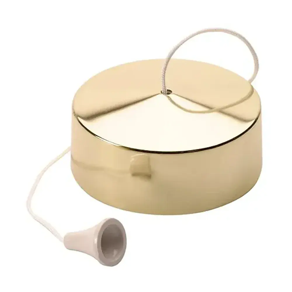 Polished Brass Ceiling Pull Switch