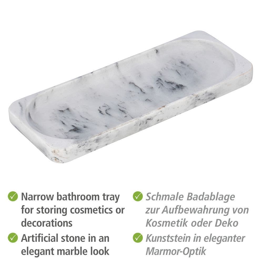 Wenko Desio Marble Effect Bathroom Shelf