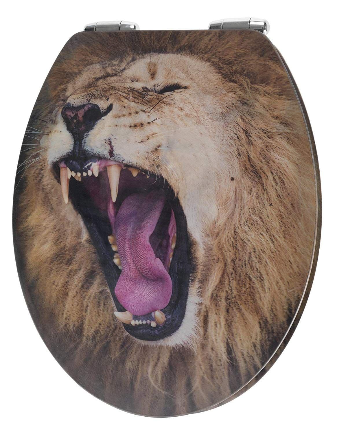 Wenko Lion Soft Closing Toilet Seat with 3D effect