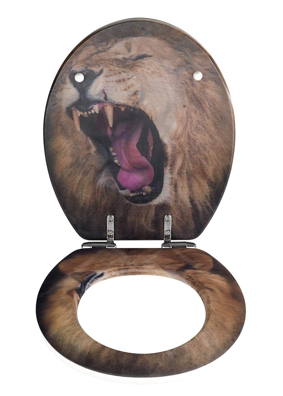 Wenko Lion Soft Closing Toilet Seat with 3D effect