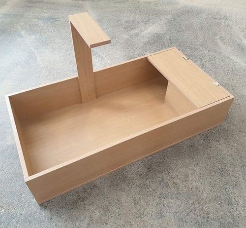 120cm x 24.5cmx 75cm (48x9x30) Flat Packed Tortoise Table (Heat light hanger)
