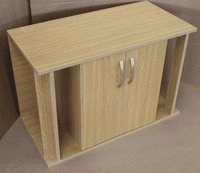 150cm  x 60cm x 45cm (60x24x18) Cabinet for Glass sided viv two doors 5ft