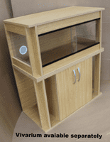 90cm  x 60cm x 45cm (36x24x18) Cabinet for Glass sided viv two doors 3ft